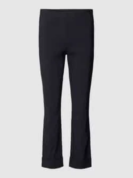 Spodnie materiałowe o kroju straight leg fit z bocznymi wpuszczanymi model ‘IGOR’ Stehmann granatowe