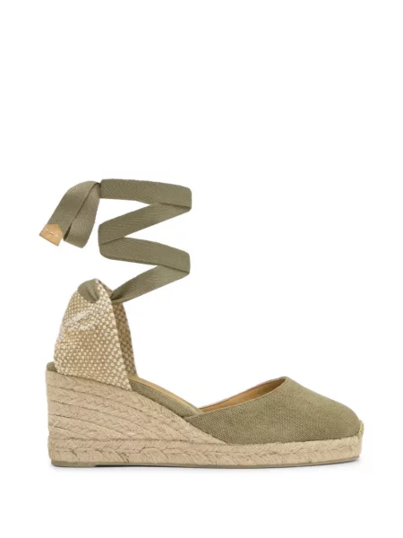Espadrile Castaner din canvas verde