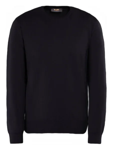 Pulover Moorer cu decolteu în U albastru