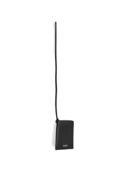 Portofel Tom Ford din piele cu bretele negru