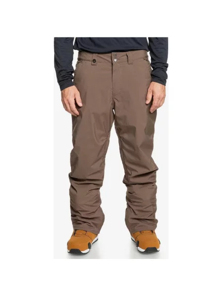 Długie spodnie Quiksilver Estate w ciemnym brązie XS brązowe