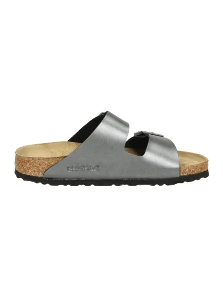 Klapki Birkenstock zamszowe klasyczne szare