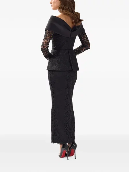 Rochie Silk Love & Lace de mătase negru