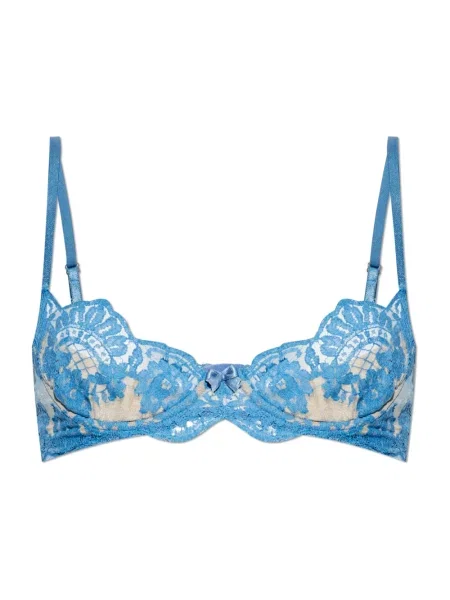 Biustonosz Dsquared2 koronkowy niebieski