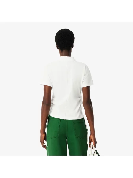 Поло Lacoste белое