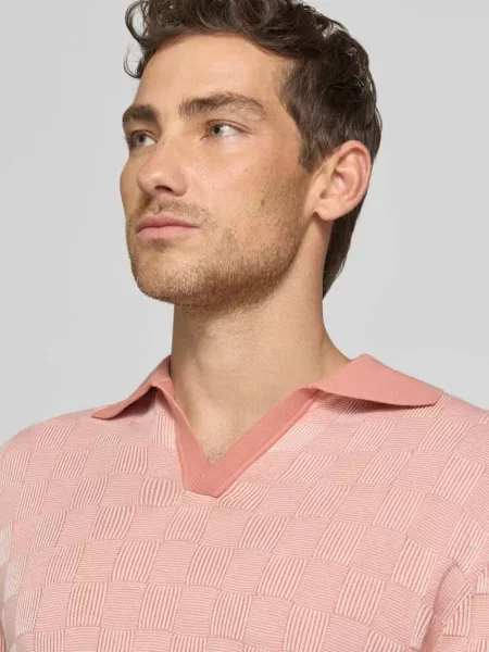 Koszulka polo o kroju relaxed fit z czystej bawełny model MILAS' Selected Homme