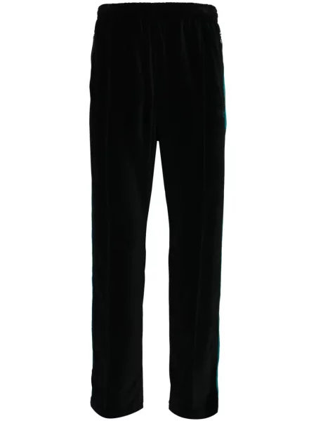 Pantaloni Needles cu broderie din velur alergare