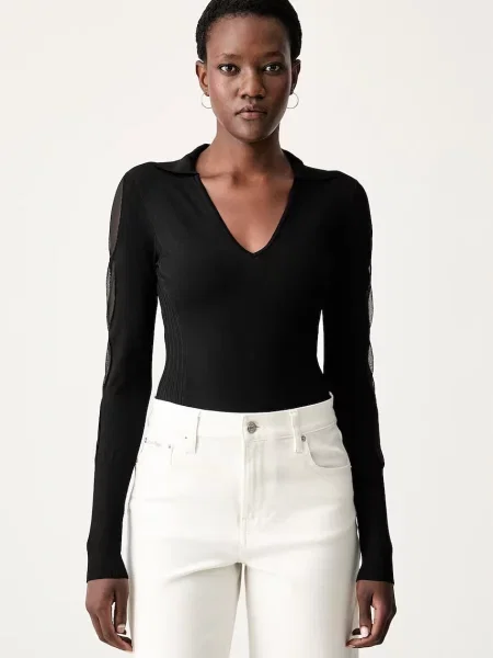 Pinko pulover pentru femei cu vâscoză negru