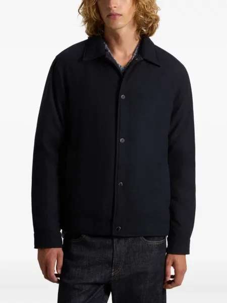 Geacă Woolrich de lână albastru
