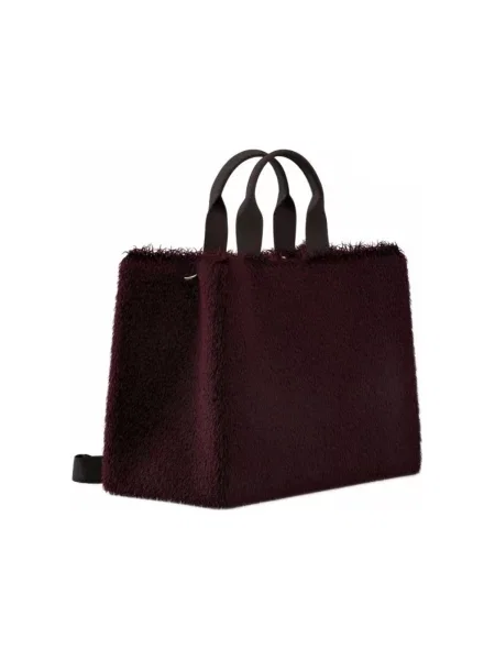 Geantă shopper Liu Jo cu blană maro