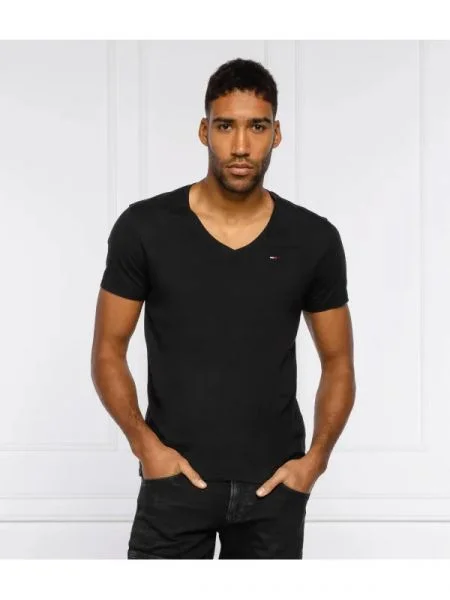 Tommy Jeans tricou TJM ORIGINAL JERSEY negru