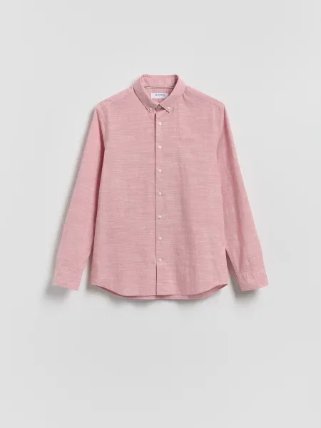 Reserved Сорочка slim fit із високим вмістом пильно-рожевий рожева