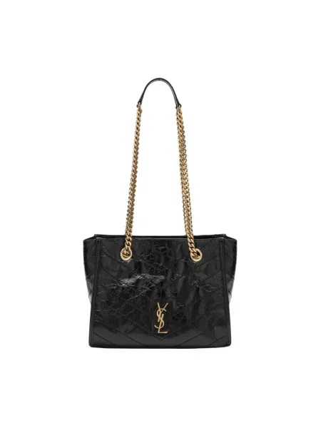 Shopperka Saint Laurent skórzana czarna