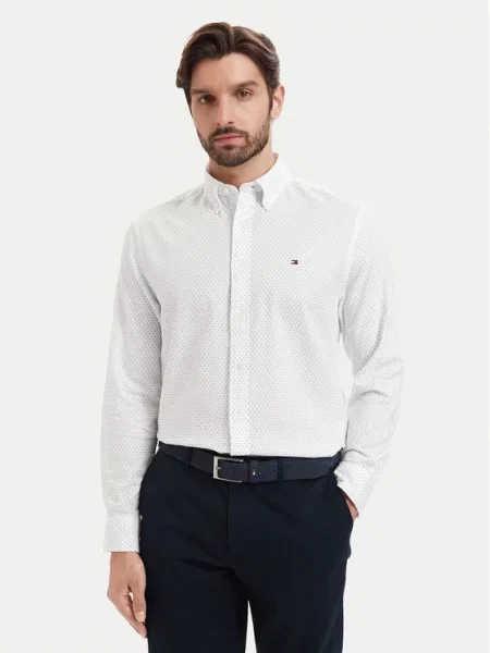Tommy Hilfiger Cămașă Poplin alb