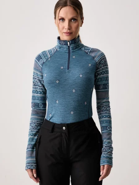 Smartwool termo tričko s dlouhým rukávem z merino vlny modré