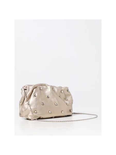 Lniana torebka Red Valentino szara