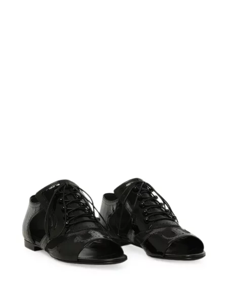 Sandale Givenchy cu șireturi din dantelă negru