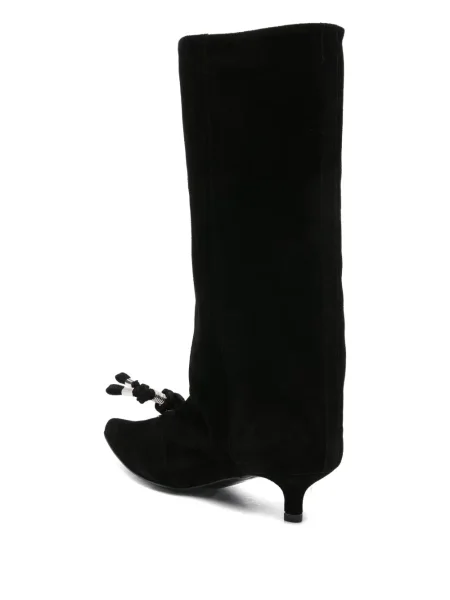 Botine Toga Pulla din piele de căprioară negru