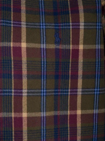 Sweter Polo Ralph Lauren z okrągłym dekoltem w kratę biały