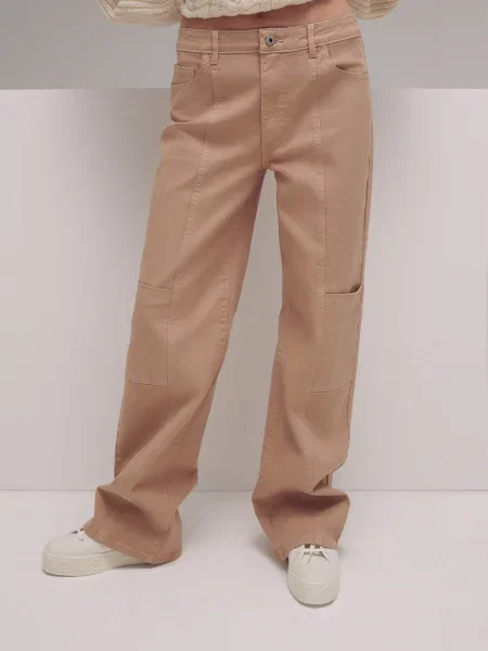 LENI KLUM x ABOUT YOU Pantaloni Evelyn nisipiu