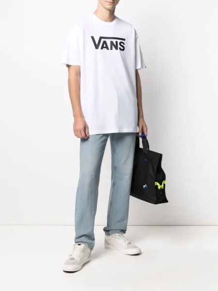 Tricou Vans cu imagine alb