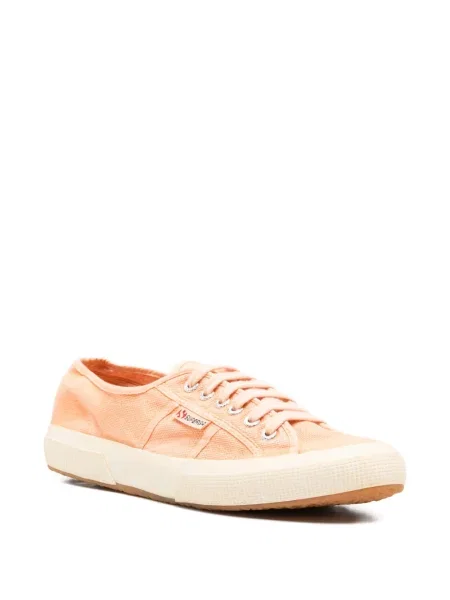 Fűzős csipkés sneaker Superga narancsszínű
