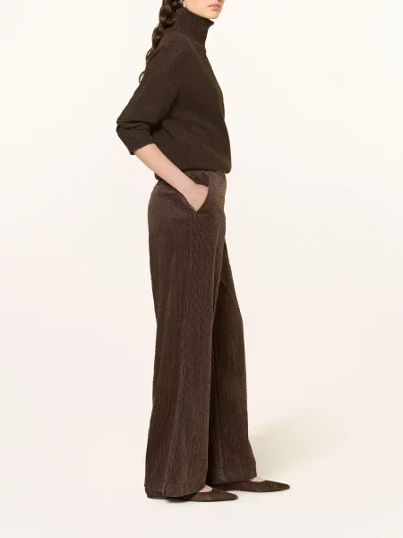 Opus Pants Manšestrové Kalhoty Mucia Base šedá