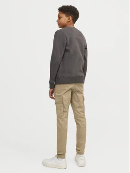 Jack & Jones Junior Medžiaginės kelnės Paul smėlio