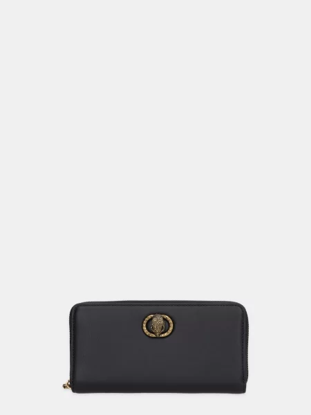 Кожен портфейл Kurt Geiger London черно