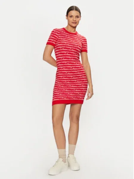 Tommy Jeans Každodenní šaty červená