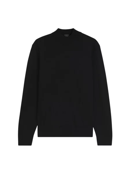 Sweter Boss wełniany czarny
