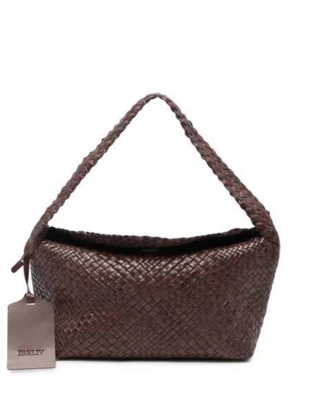 Geantă shopper Ibeliv din piele maro