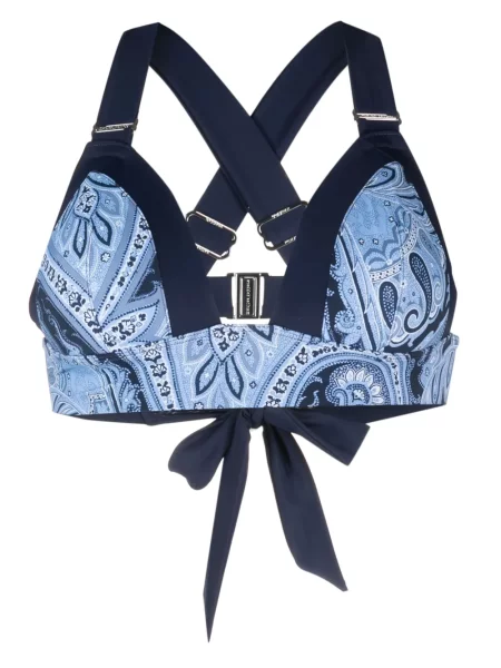 Bikini Marlies Dekkers cu imagine cu model paisley albastru