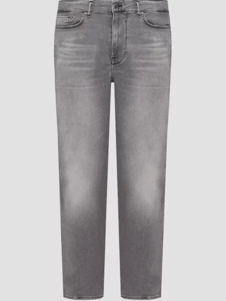 Прямі джинси GUESS сірий