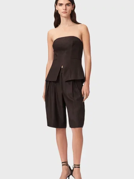 Топ Allsaints коричневий