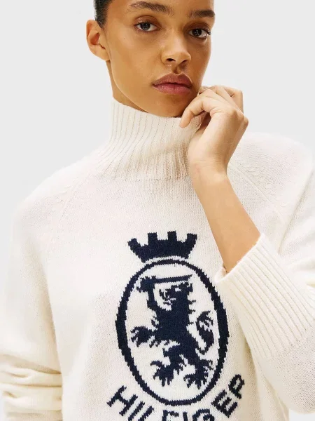 Вовняна водолазка Tommy Hilfiger біла