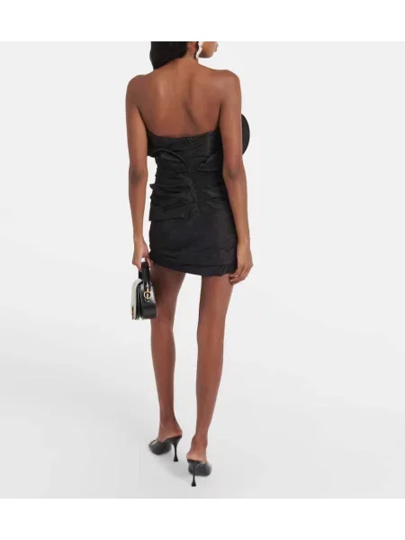 Rochie Magda Butrym de mătase negru