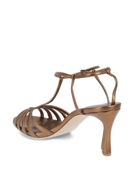 Bőr szandál Manolo Blahnik barna