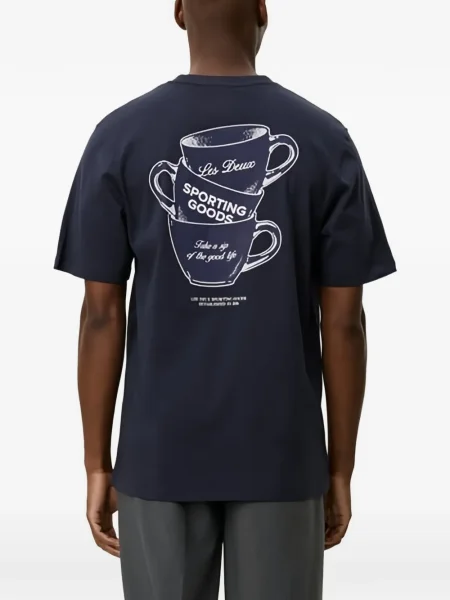 Tricou Les Deux albastru