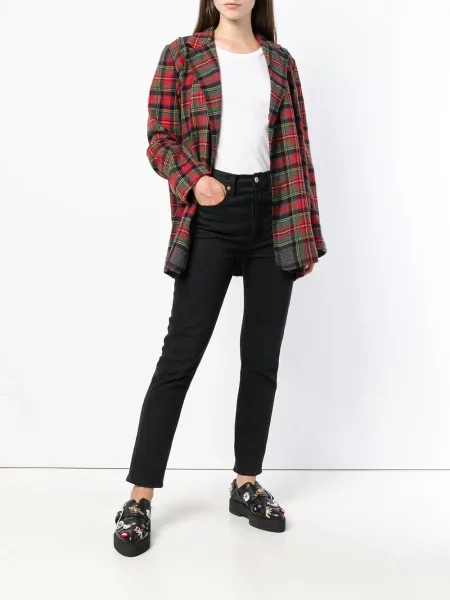 Kostkovaná bunda Comme Des Garçons Pre-owned červená