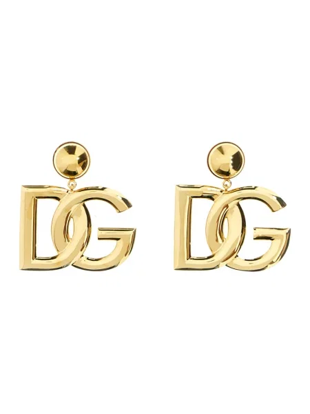 Kolczyki Dolce&gabbana z logo żółte