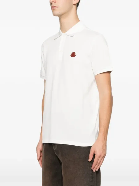 Polo Moncler alb