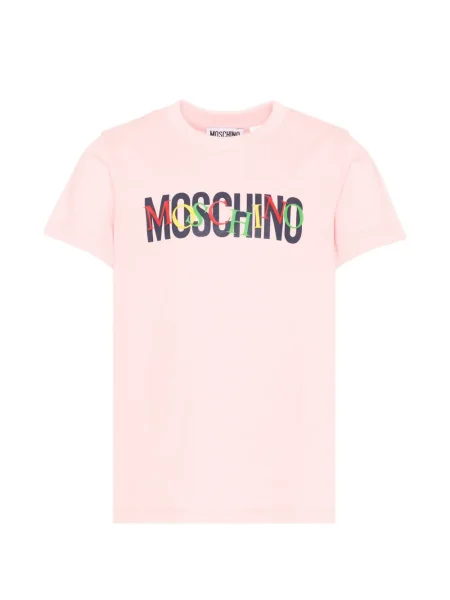 Koszulka dziecięca Moschino różowa