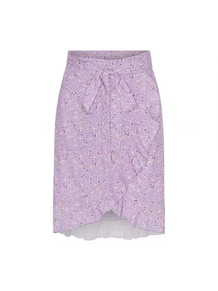 Spódnica American Dreams w kwiatki fioletowa