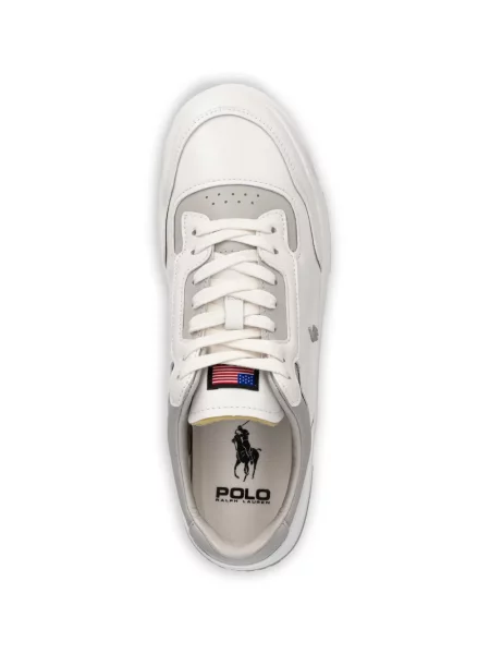 Fűzős csipkés sneaker Polo Ralph Lauren fehér