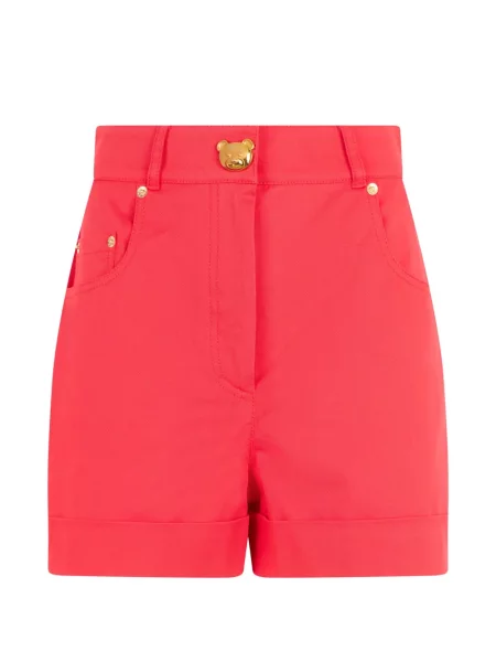 Pantaloni scurți Moschino cu 5 buzunare roșu
