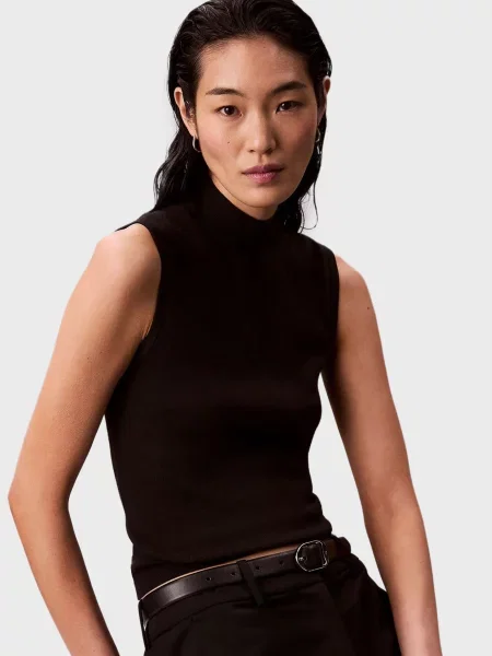 Топ Calvin Klein без рукавов черный