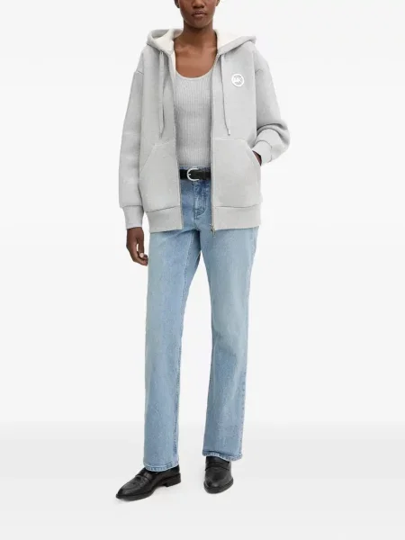 Mały body Michael Michael Kors na ramiączkach z nadrukiem szary