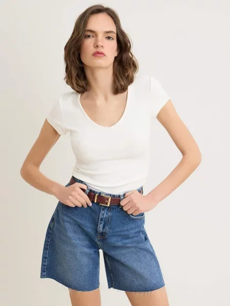 Trendyol Tricou alb