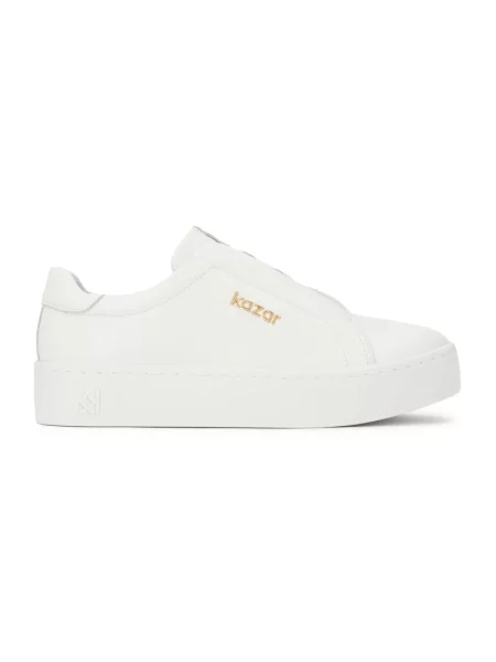 Sneakersy Kazar skórzane białe